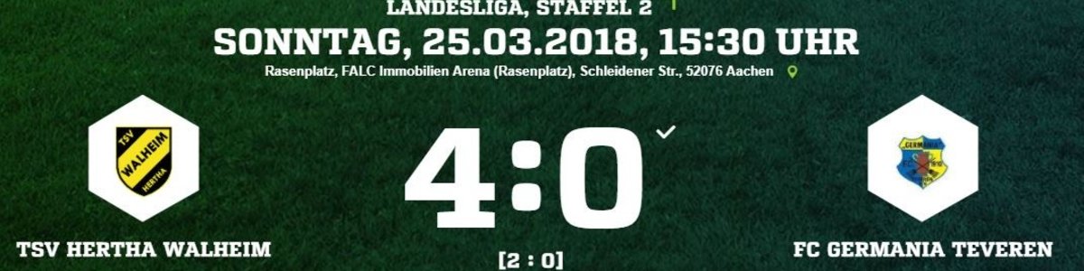 Germania unterliegt in Walheim 0:4