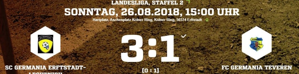 Germania I unterliegt 1:3 beim SC Germania Erftstadt-Lechenich