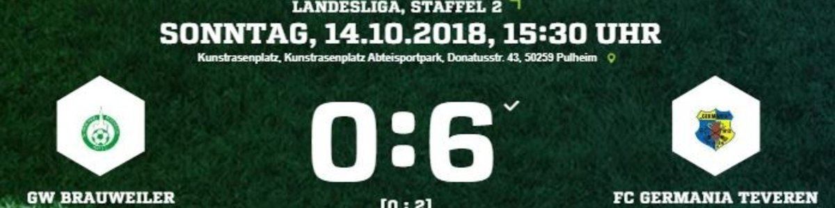 Germania I spielt in Brauweiler groß auf und gewinnt 6:0