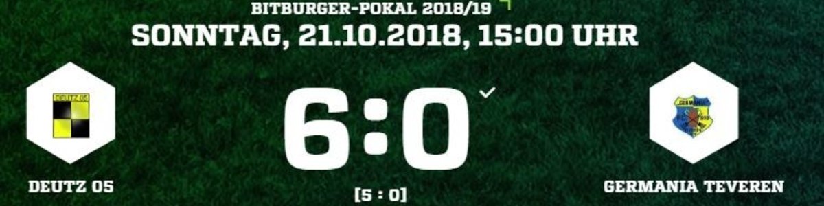 Frühe Entscheidung beim 0:6 im Pokalspiel beim SV Deutz 05