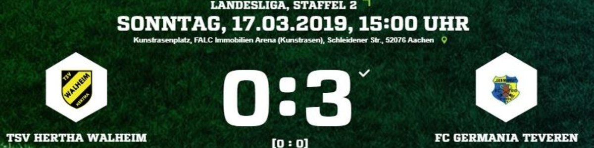 3x Alexander Back beim 3:0 Sieg in Walheim