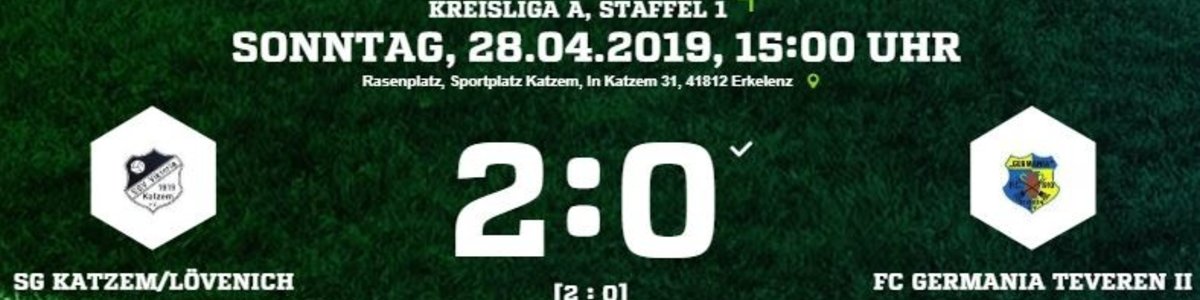 Nach 0:2 in Katzem/Lövenich wird es wieder eng für Germania II