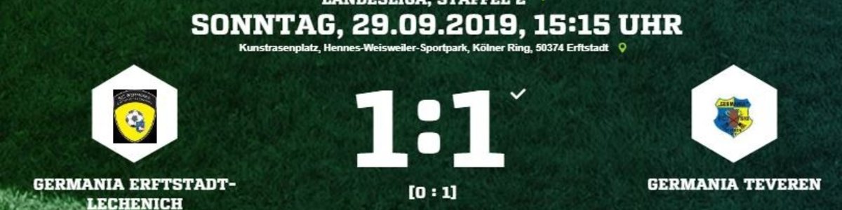 Germania I nach 1:1 in Erftstadt Viertletzter