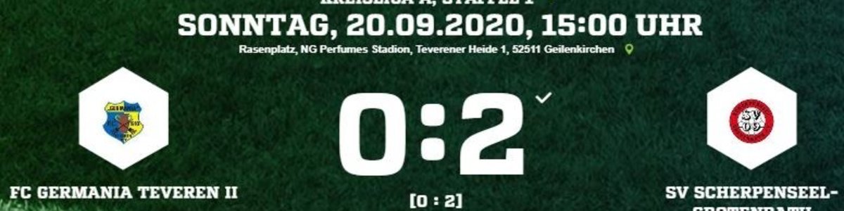 Germania II verliert gegen Aufsteiger SV Scherpenseel 0:2