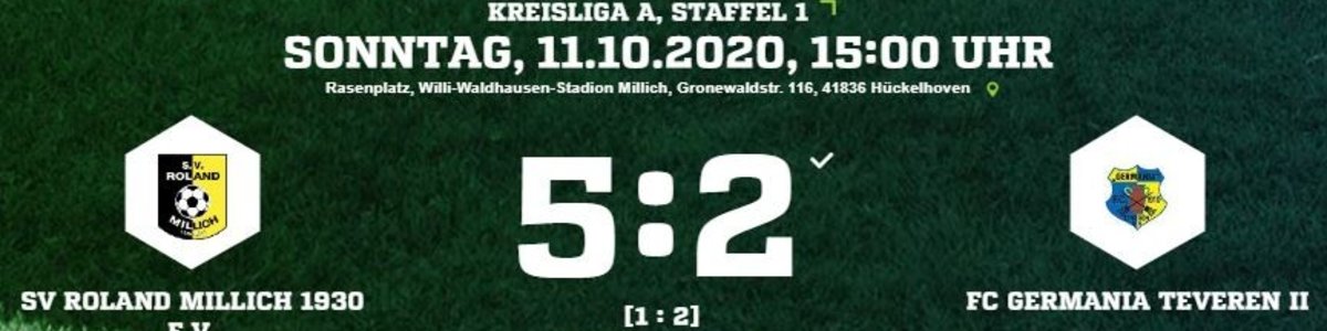 Germania II nach 2:1 Führung 2:5 beim Topteam Roland Millich