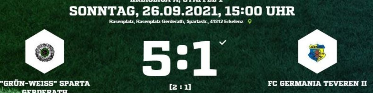 Germania II verliert in Gerderath 1:5