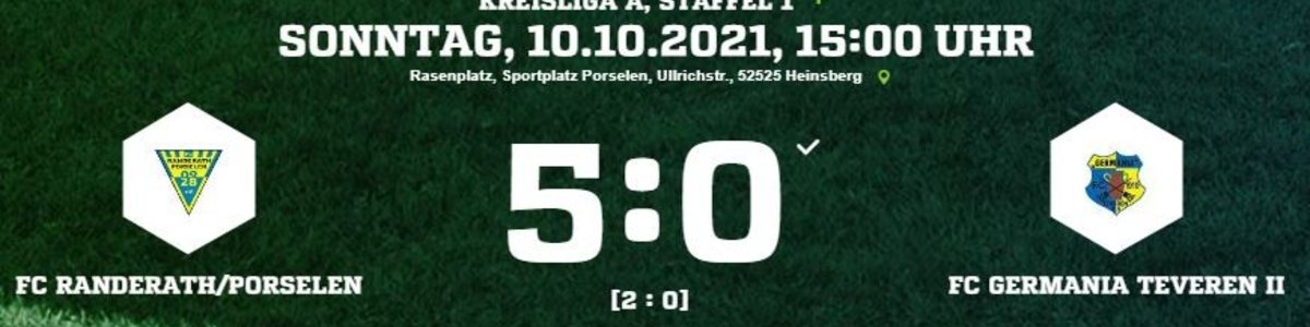 Germania II unterliegt 0:5 in Randerath/Porselen